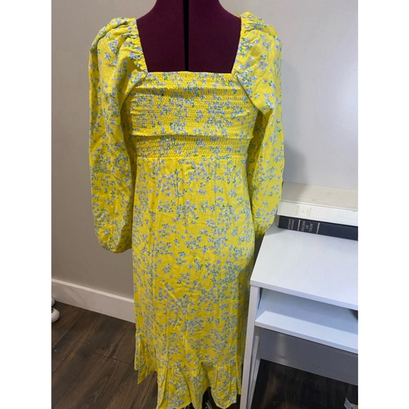 Draper James Yellow Spring Dress XS - Picture 3 of 4